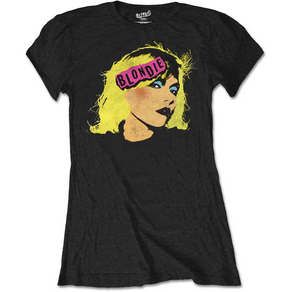 Image of Women's Debbie Harry T-shirt - Punk logo Rock Off